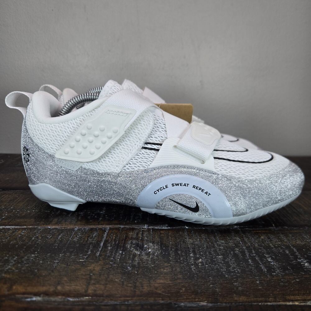 NEW Nike SuperRep Cycle 2 Womens Size 7 Nature Premium Pure Platinum Glitter